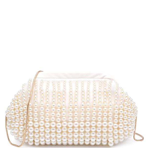 PEARL ALL OVER LYDIA CLUTCH