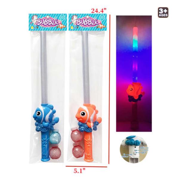 CLOWN FISH BUBBLE LIGHT UP MUSIC SWORD TOY