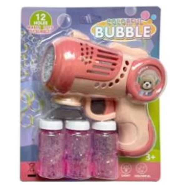 12 HOLE SPACE LIGHT UP MUSIC BUBBLE GUN TOY