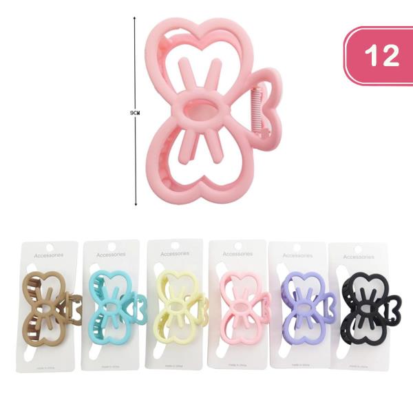 BOW HAIR CLIP (12 UNITS)