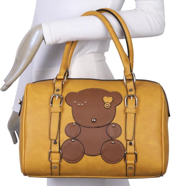 3IN1 CUTE BEAR DESIGN BOSTON BAG W CROSSBODY AND WALLET SET