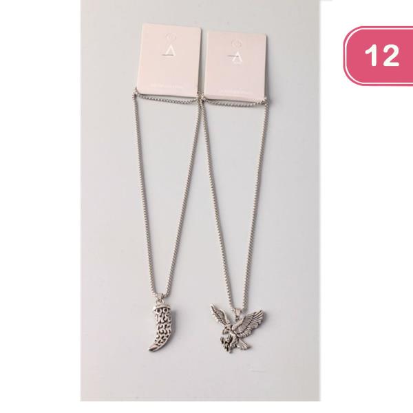 TOOTH EAGLE CHEST NECKLACE (12 UNITS)