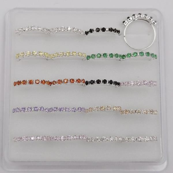 CZ STERLING SILVER NOSE RING SET