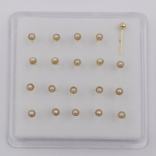PEARL STERLING SILVER NOSE STUD SET