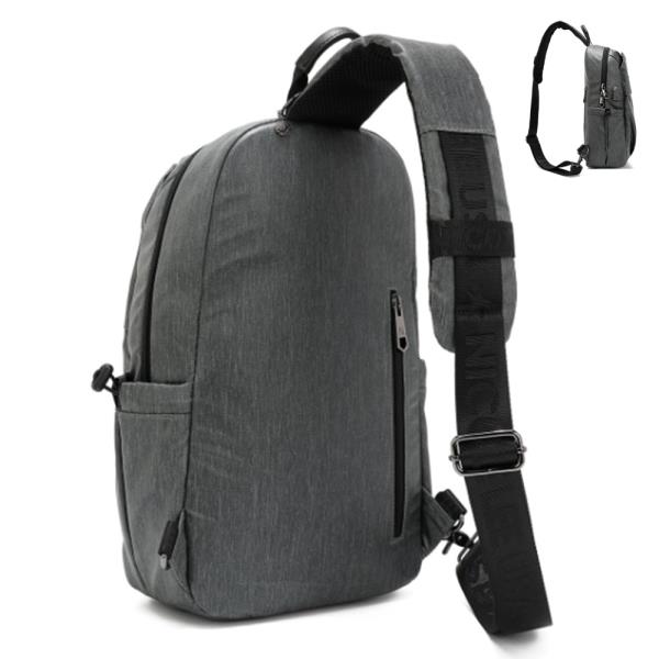 NICOLE LEE MENS NYLON USB SLING BACKPACK