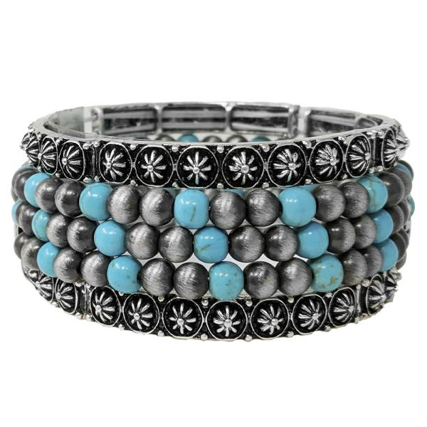 WESTERN 3-IN-1 NAVAJO WIRE WRAP BRACELET