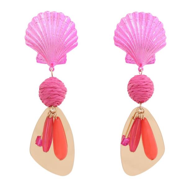 SEA LIFE SHELL DANGLE EARRING