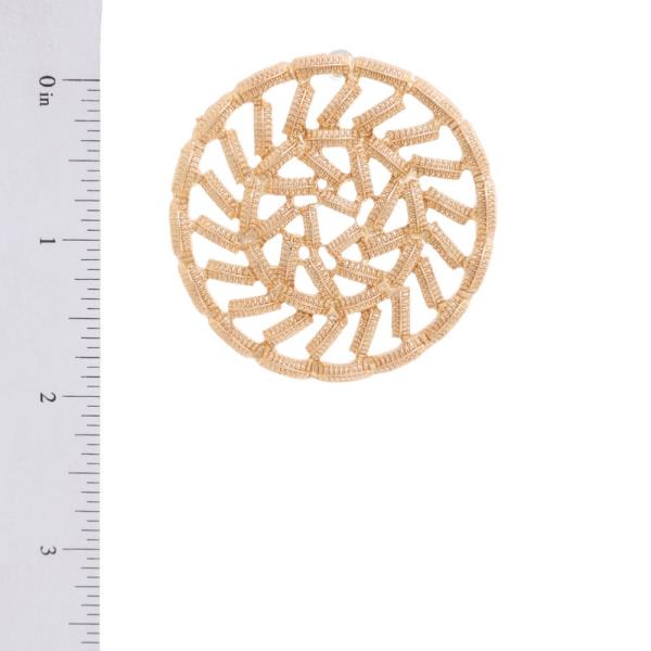 TEXTURED ROUND POST EARRING