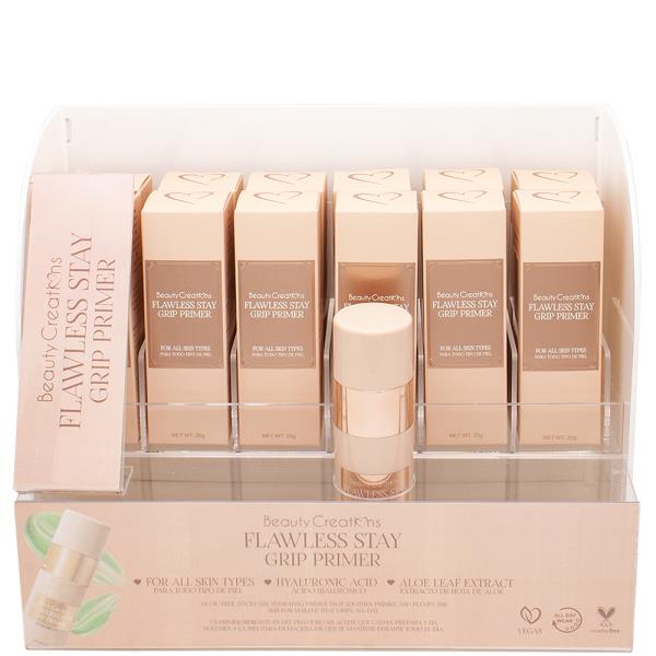 BEAUTY CREATIONS FLAWLESS STAY GRIP PRIMER W TESTER SET (12 UNITS)