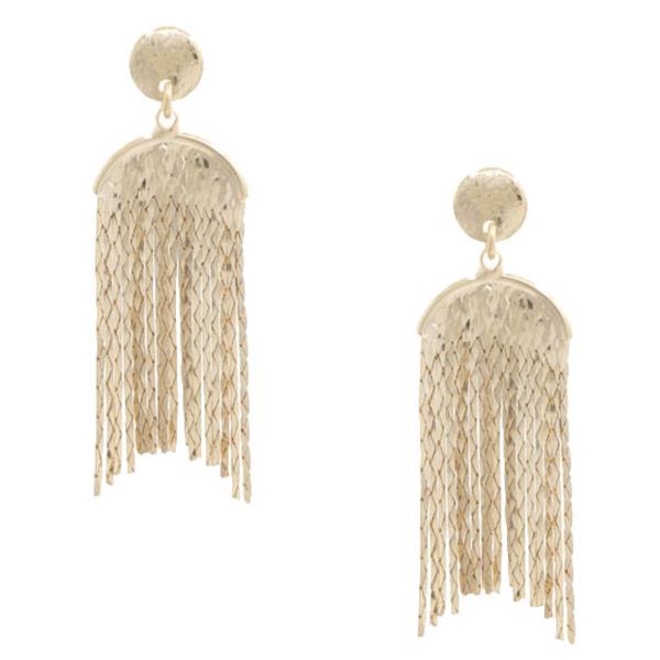 SODAJO COIN CHAIN GOLD DIPPED EARRING