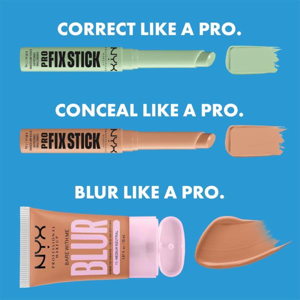 NYX PRO FIX STICK CORRECTING CONCEALER (3 UNITS)