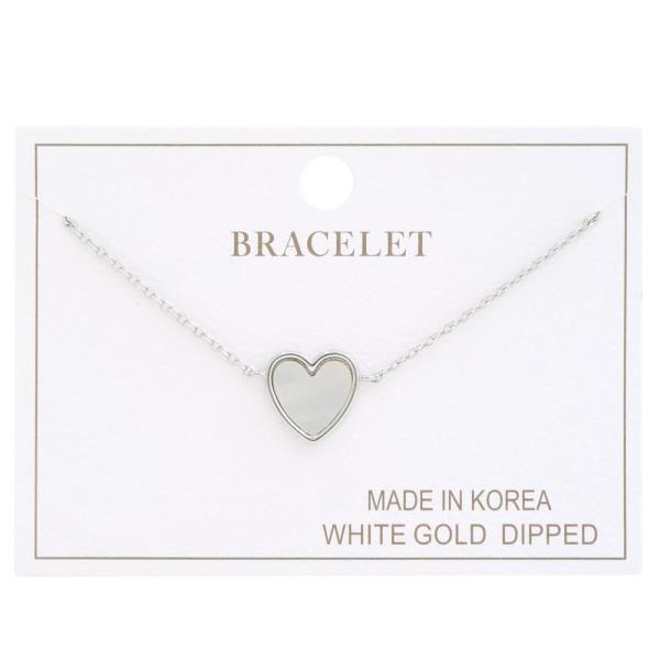 HEART CHARM GOLD DIPPED BRACELET