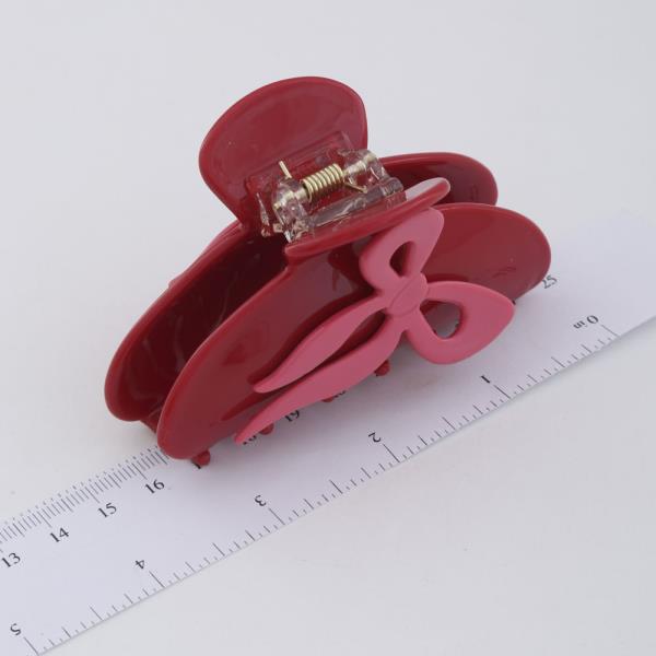 RIBBON BOW HAIR CLAW JAW CLIP