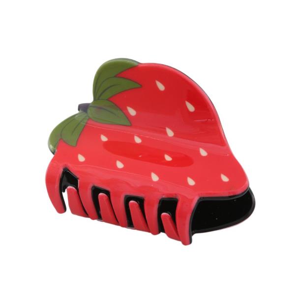 STRAWBERRY HAIR CLAW JAW CLIP