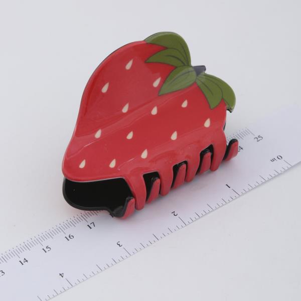 STRAWBERRY HAIR CLAW JAW CLIP