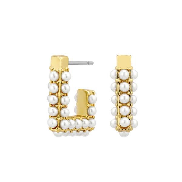 PEARL METAL 15MM HUGGIE HOOP EARRING