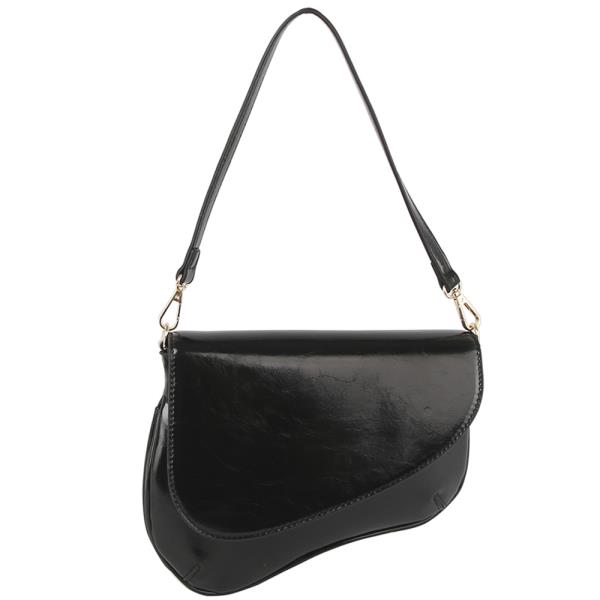 SMOOTH ODD SHAPED SHOULDER CROSSBODY BAG