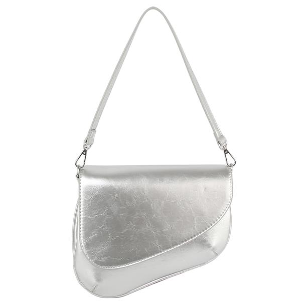 SMOOTH ODD SHAPED SHOULDER CROSSBODY BAG