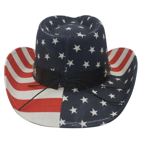 AMERICAN FLAG COWBOY HAT