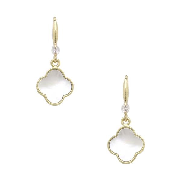 SHELL CLOVER EARRINGS