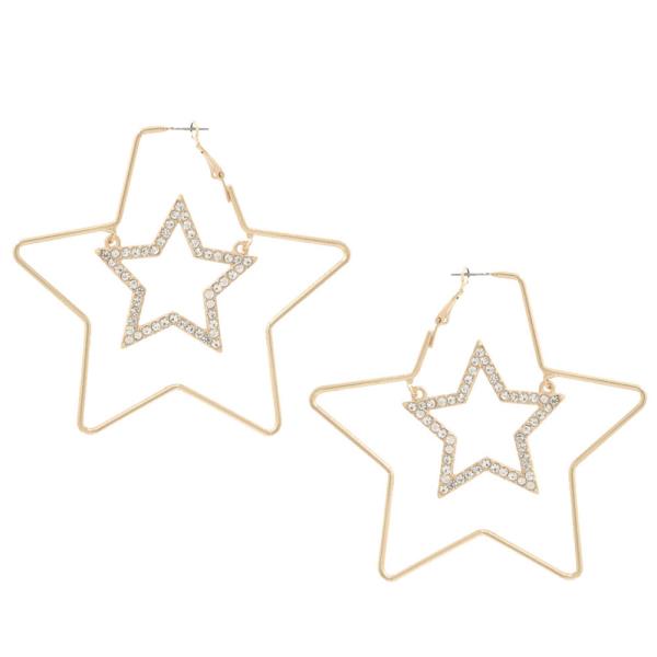 DOUBLE STAR METAL EARRING