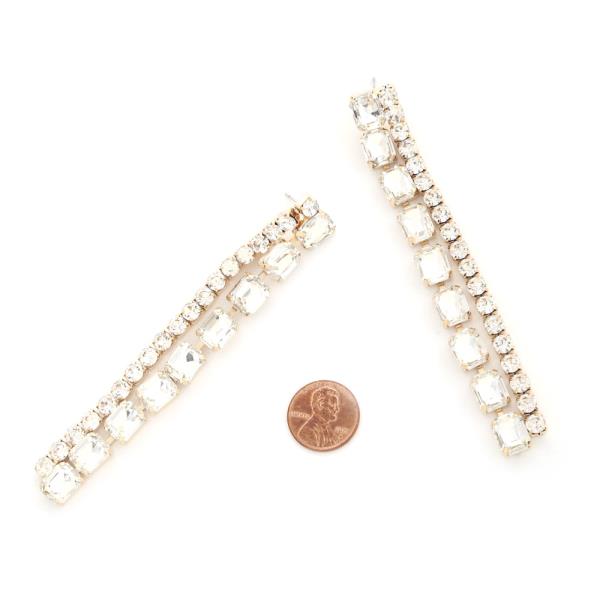 RHINESTONE PARTY EARRING