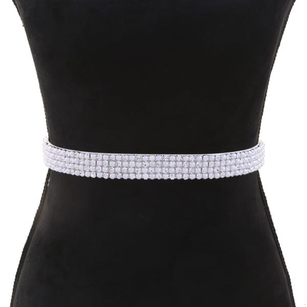 PEARL RHINESTONE BELT