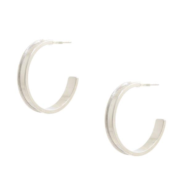 14K GOLD DIPPED OPEN HOOP EARRING