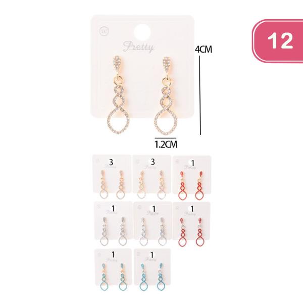 RING DROP EARRING (12 UNITS)