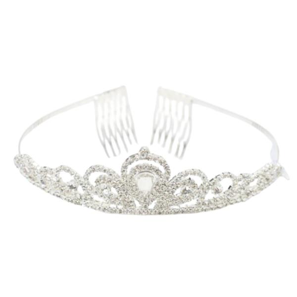 RHINESTONE CROWN TIARA