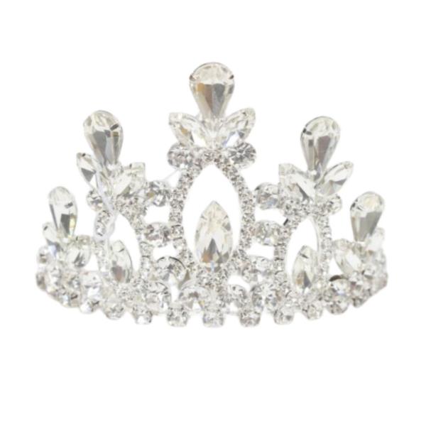 RHINESTONE CROWN TIARA