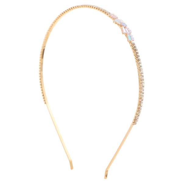 DAINTY BOW RHINESTONE METAL HEADBAND