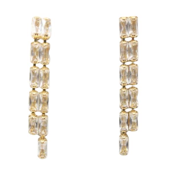 CRYSTAL RHINESTONE BRIDAL DROP EARRING