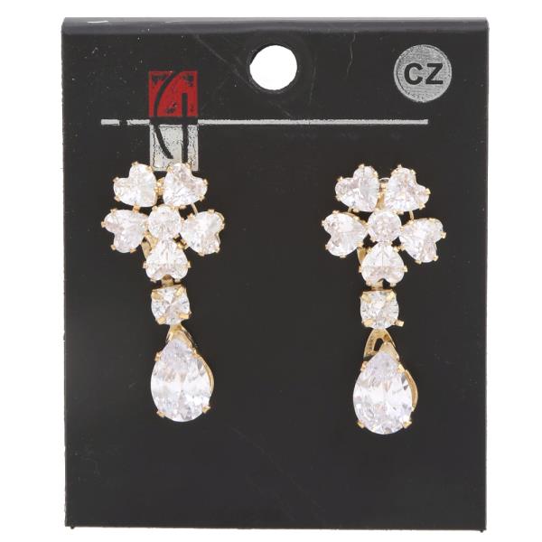 CRYSTAL RHINESTONE BRIDAL DANGLE EARRING