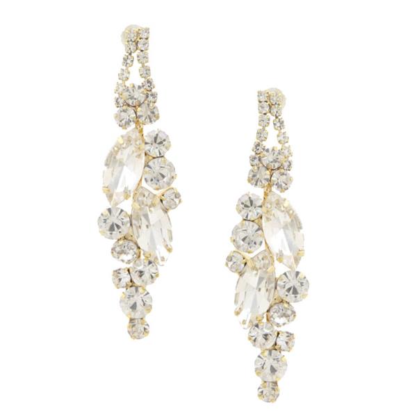 CRYSTAL RHINESTONE BRIDAL PARTY DANGLE EARRING