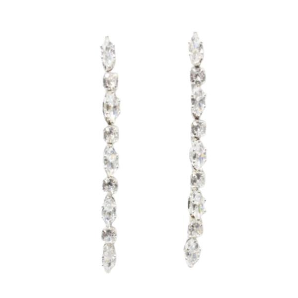 CRYSTAL RHINESTONE BRIDAL PARTY DROP EARRING