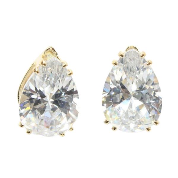 CRYSTAL RHINESTONE BRIDAL PARTY TEARDROP EARRING