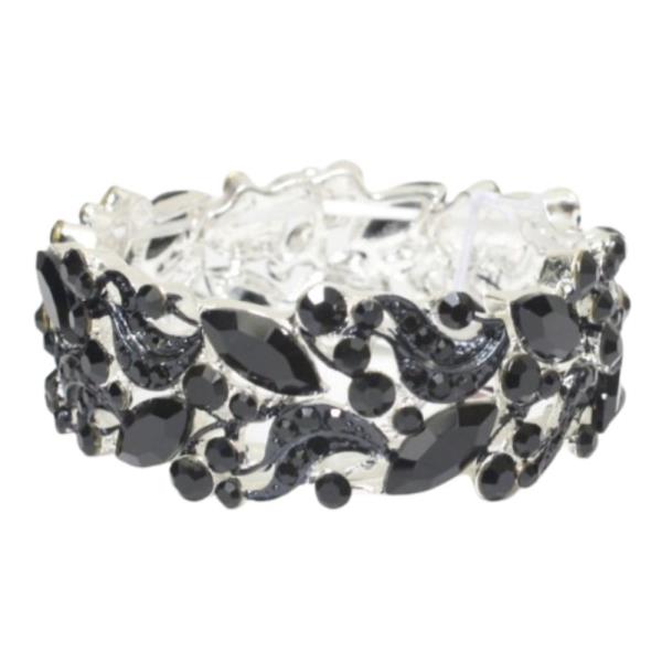 CRYSTAL RHINESTONE STRETCH BRACELET