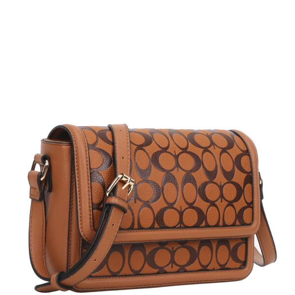 ROUND PATTERN CROSSBODY BAG WITH WALLET