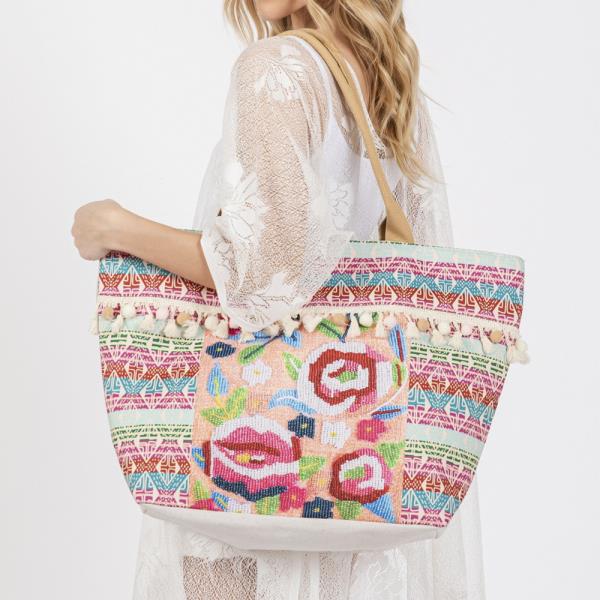 (ONLINE ONLY) BOHO FRINGE TOTE BAG