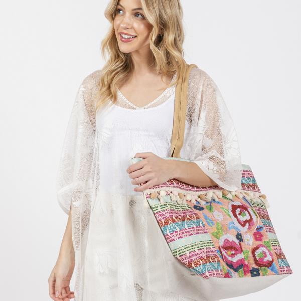 (ONLINE ONLY) BOHO FRINGE TOTE BAG