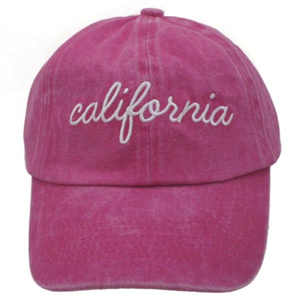 CALIFORNIA SCRIPT WASHED BASEBALL CAP