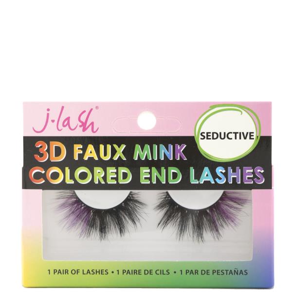 J LASH 3D FAUX MINK COLORED END LASHES