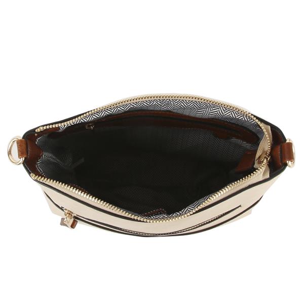 (ONLINE ONLY) PLAIN SMOOTH ZIPPER CROSSBODY BAG