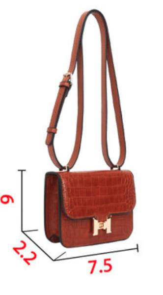 H BUCKLE CROSSBODY BAG WITH WALLET
