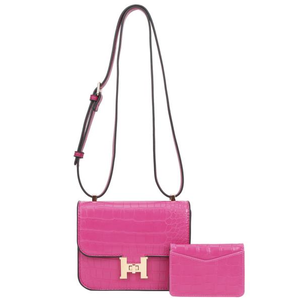 H BUCKLE CROSSBODY BAG WITH WALLET