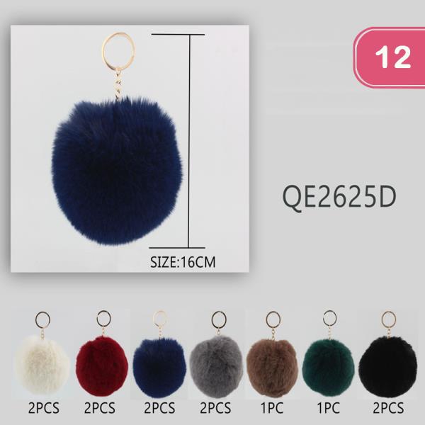 POM POM KEYCHAIN (12 UNTIS)