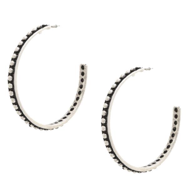 WESTERN OPEN HOOP EARRING