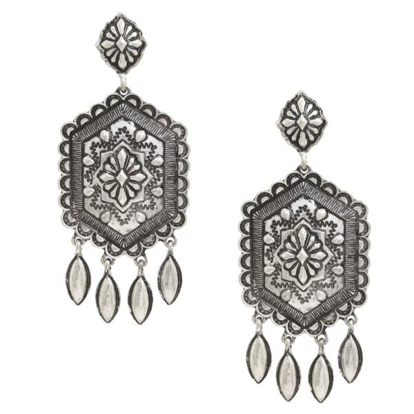 WESTERN METAL DANGLE EARRING