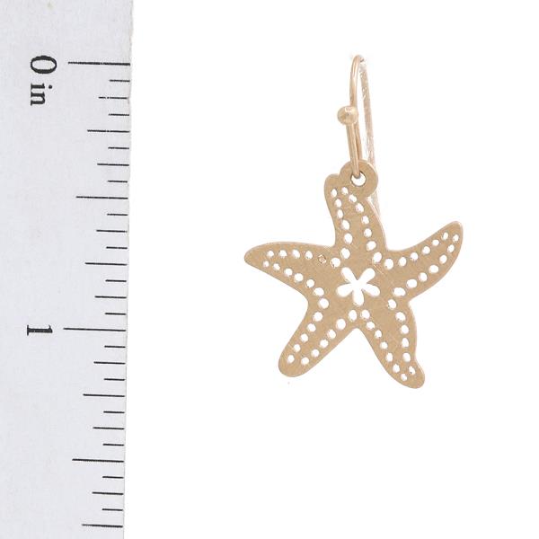 STARFISH VENTED HOOK EARRING